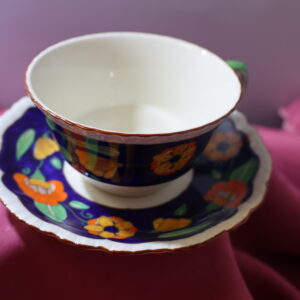 Multicoloured Mason's Cup and Saucer