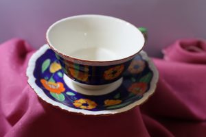 Multicoloured Mason's Cup and Saucer