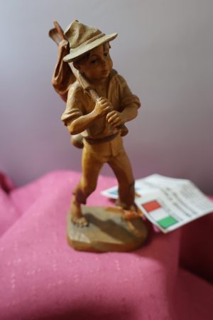 Running Away ~ Wood Carving by Anri