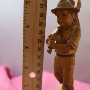 Alternative view of Running Away ~ Wood Carving by Anri