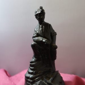 Welsh Coal Miner Figure with Pickaxe