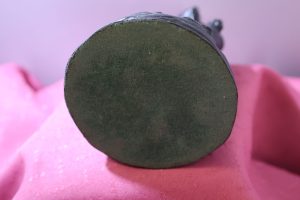 Alternative view of Welsh Coal Miner Figure with Pickaxe
