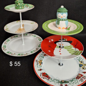 Piatti Matti - 3 Tiered Christmas Themed Platters