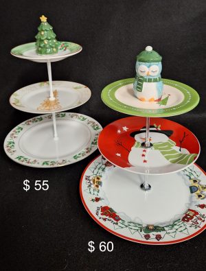 Piatti Matti - 3 Tiered Christmas Themed Platters