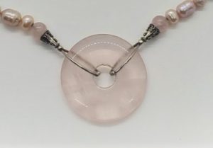 Alternative view of Rose Quartz and Sterling Necklace
