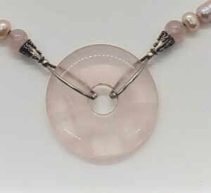 Alternative view of Rose Quartz and Sterling Necklace