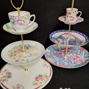 Piatti Matti - Floral 3 Tiered Serving Platter