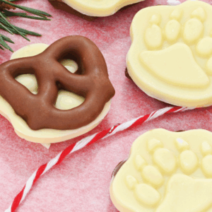 Peppermint Polar Paw Pretzels Bag