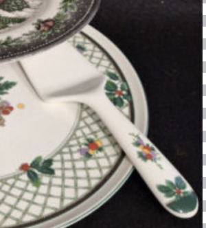 Alternative view of Piatti Matti - 3 Tiered Christmas Platter with server
