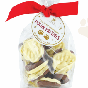 Alternative view of Peppermint Polar Paw Pretzels Bag