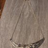 Half Moon Sterling Necklace with pearl embellishments ~ Lost Apostole - Image 2