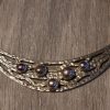 Half Moon Sterling Necklace with pearl embellishments ~ Lost Apostole - Image 3