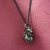 White Bronze Anatomical Heart Pendant with chain ~ Lost Apostle Jewelry - Image 2