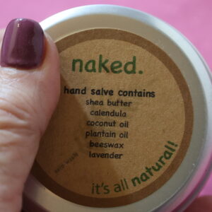 Alternative view of Salve for Hands ~ Naked