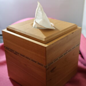 Inlaid Cherry Kleenex Box ~ Marcel Corbeil