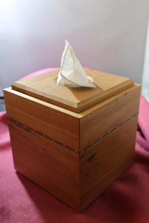Inlaid Cherry Kleenex Box ~ Marcel Corbeil