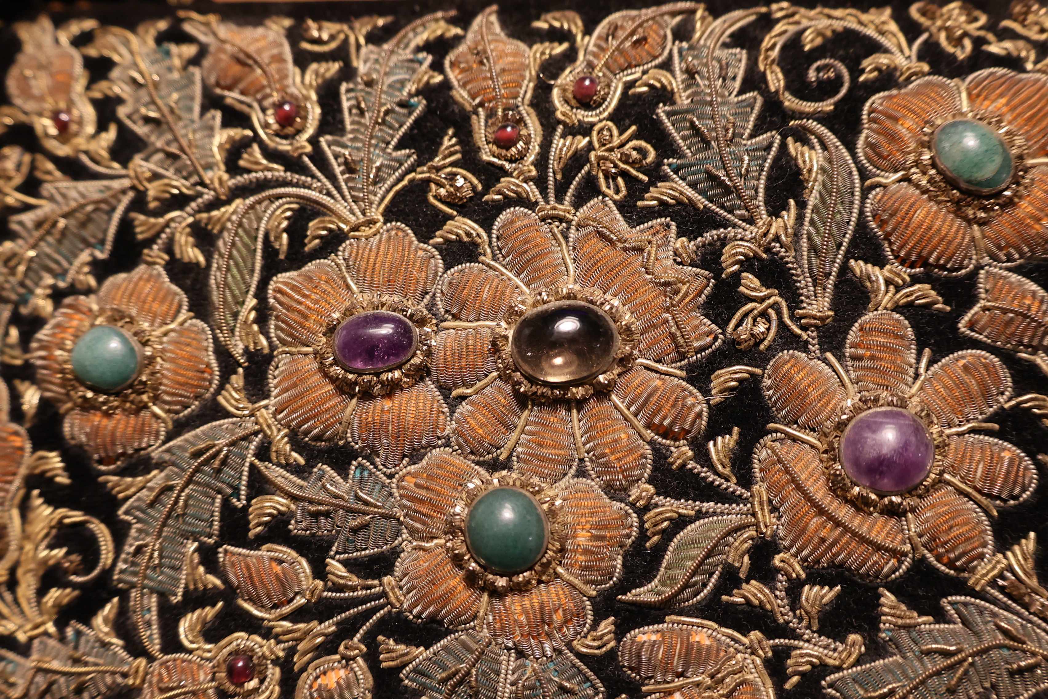 Alternative view of Zardozi Black Velvet Gem Embroidered & Beaded Purse