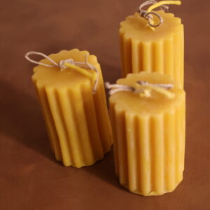 Fluted Columns Beeswax Candles