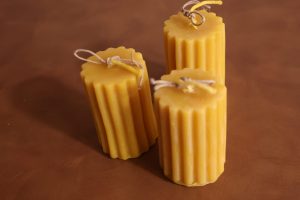 Fluted Columns Beeswax Candles
