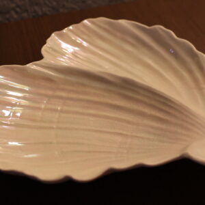 Alternative view of Iridescent White Lustreware Shell Dish ~ Royal Winton