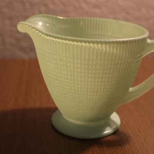 Green Dominion Glass Jug - Saguenay Pattern