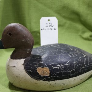 Red Headed Duck Decoy #12- Prince Edward County