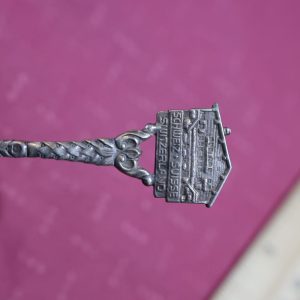 Alternative view of Sterling Spoon ~ Switzerland Souvenir made in Germany