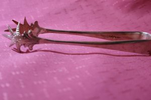Ice Tongs ~ Sheffield Triple Silver Plate, Birmingham, England