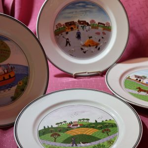 Design Naif - set 4 Villeroy & Boch Salad/Dessert Plates