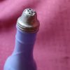 Jeanette Glass Delphite Blue Basket Weave Bottle Shaker - Image 2