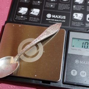 Alternative view of Sterling Spoon ~ St. Louis Cathedral, New Orleans Souvenir