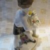 Unter Weiss Bach Dresden Lace Girl & Boy Figurine, Germany - Image 5