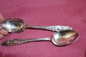 King George & Queen Elizabeth Silver Spoon ~ "There'll Always Be An England"