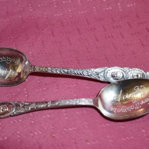 King George & Queen Elizabeth Silver Spoon ~ "There'll Always Be An England"
