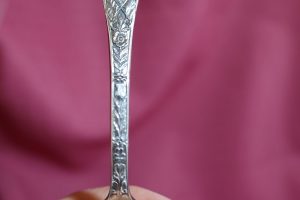 Alternative view of King George & Queen Elizabeth Silver Spoon ~ "There'll Always Be An England"