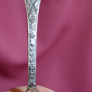 Alternative view of King George & Queen Elizabeth Silver Spoon ~ "There'll Always Be An England"