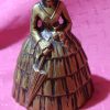 Solid Brass Maid Calling Bell, Mistress with Umbrella and Leg Clangors ~ rare - Image 8