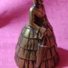 Solid Brass Maid Calling Bell, Mistress with Umbrella and Leg Clangors ~ rare - Image 7