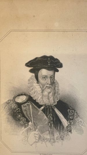 Portrait Engraving of William Cecil, Lord Burghley