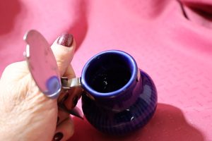 Alternative view of Rorstrand Cobalt Blue Koka Bla Lidded Mustard ~ Sweden