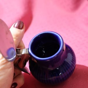 Alternative view of Rorstrand Cobalt Blue Koka Bla Lidded Mustard ~ Sweden