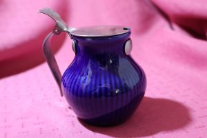 Rorstrand Cobalt Blue Koka Bla Lidded Mustard ~ Sweden