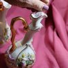 Capodimonte Oil (Olio) & Vinegar (Aceto) Cruets ~ Handpainted Cherubs ~ vintage Italian - Image 4