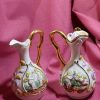 Capodimonte Oil (Olio) & Vinegar (Aceto) Cruets ~ Handpainted Cherubs ~ vintage Italian - Image 7