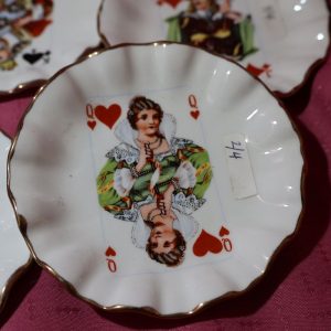 Alternative view of 4 Jubilee Bone China Poker Collector Plates, England