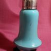 Turquoise Glass Black Sailboat Design  & 3 Footed Sugar Shaker - Image 7