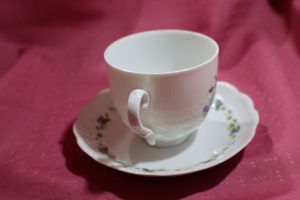 Alternative view of Romantica "Viola" Cup & Saucer ~ by Kaiser, Germany