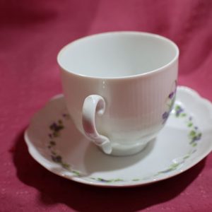 Alternative view of Romantica "Viola" Cup & Saucer ~ by Kaiser, Germany