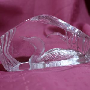 "Peaceful Loon" ~ Glass Sculpture - Mats Jonasson - Sweden