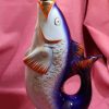 Cobalt Blue "Fish Family"  Decanter Carafe  Drinking Set ~ Soviet Russia ~ Ukraine - Image 6